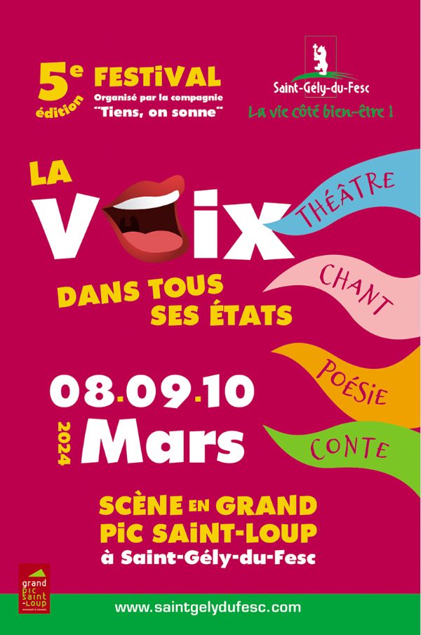 Festival "La Voix dans tous ses états" 2024 - affiche